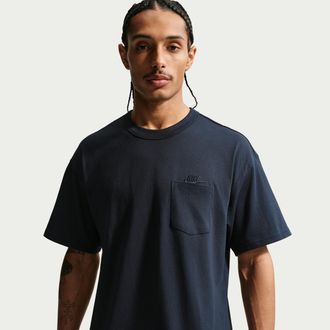 Nike Mens Nike Sportswear Premium Essentials T-Shirt in Blue | IH1123-475