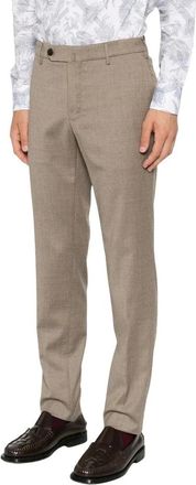 Incotex Broeken, Heren, Bruin, XL, Katoen, Regular Chinos
