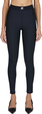 Courr&egrave;ges Modern Racer Leggings - Dames - Leggings - Zwart - L - Broeken
