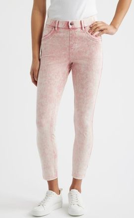 Hue Ultra Ultrasoft High Rise Denim Skimmer Leggings in Tea Rose Acid Wash at Nordstrom, Size X-Large