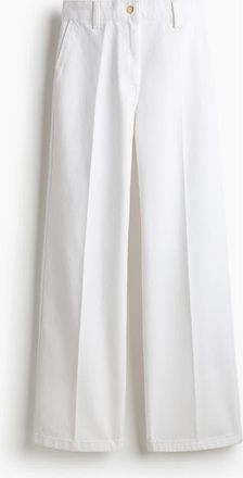 H&M Wide High Jeans in White at Nordstrom, Size 12