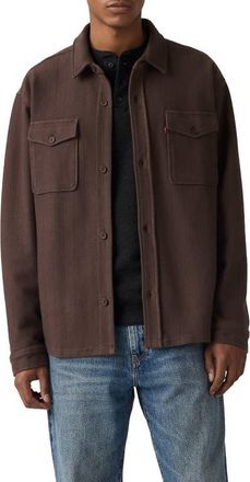 Levi's Bayview Soft Worker Cotton Button-Up Overshirt in Bracken at Nordstrom, Size Xx-Large
