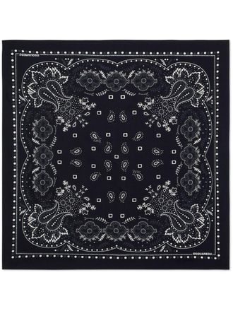 Dsquared2 Foulard con stampa - Nero