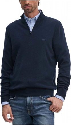 HUGO BOSS Emario Halfzip - Heren - Coltruien - Blauw - 2XL - Truien & Vesten