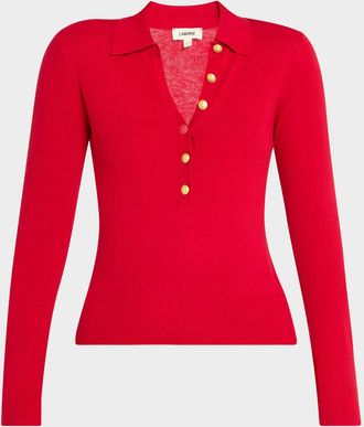 L'agence Sterling Collared Sweater