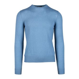 Prada Heren, Truien, Blauw, Maat: M Kasjmier