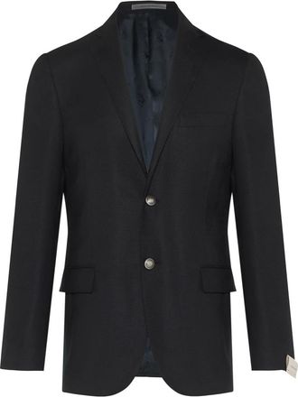 Corneliani Jassen, Heren, Zwart, XL, Wol, Wollen blazer, Made in Italy