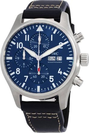 IWC Pilots Chronograph Automatic Blue Dial Mens Watch IW378003
