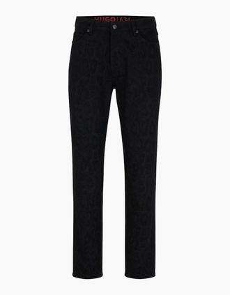 HUGO BOSS Mens Five Pocket Design Slim Fit Jeans - Black - Size: 32/34