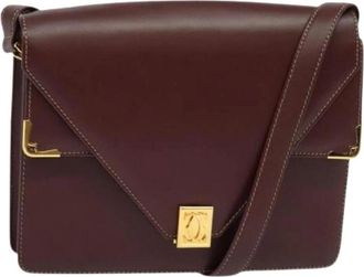 Cartier Pre-owned Cross Body Bags, female, Red, Size: ONE SIZE Pre-owned Vintage Shoulder Bag