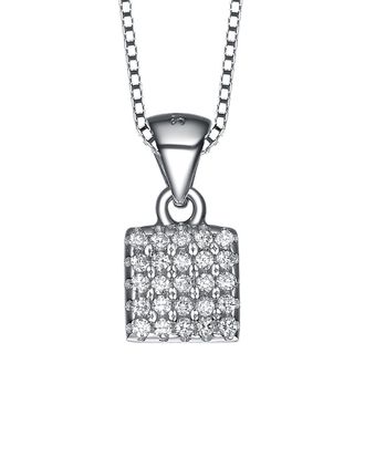 Genevive Silver Cz Necklace