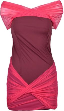 Patrizia Pepe Mini Dress Lycra - Fuchsia
