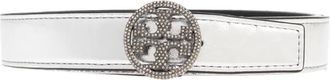 Tory Burch Cintura con fibbia Double T - Argento