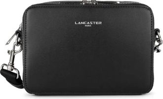 Lancaster Sacoche Double Zip S Paris - Dames - Schoudertassen - Zwart - ONE Size - Leer - Tassen