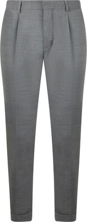 Moorer Slim Fit Trousers - male - Moorer - Suit Trousers - Gray - XS - Trousers