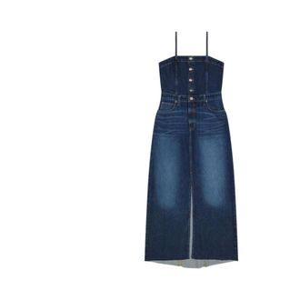 Lee Kleedjes, Dames, Blauw, S, Denim, Midi Jurken