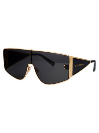 Dolce & Gabbana 0DG2305 Gold Metal Square Sunglasses - Gold