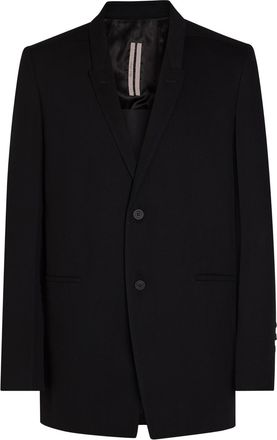 Rick Owens Concordian Wool Blazer - Black - 48 (IT48 / M)