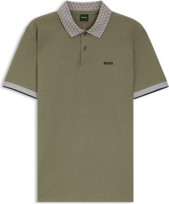 BOSS Paddy polo shirt in stretch-cotton piqu&eacute;