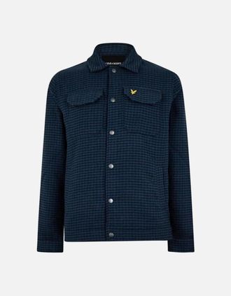 Lyle & Scott Mens Lyle & Scott Textured Muddy Blue Jacket - Size: 40/Regular