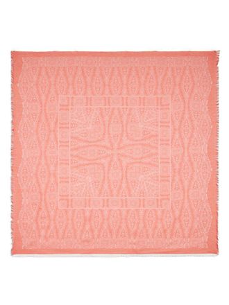 Etro paisley-jacquard scarf - Pink