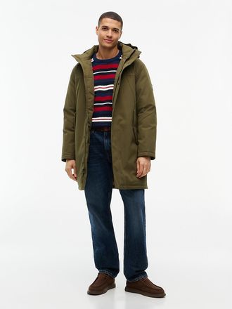 Tommy Hilfiger Mens TH Performance Water-Repellent Padded Parka - Huntsman Green - XXL