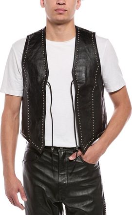 Blk Dnm Blk Dnm Leather Vest