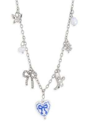BP. Pretty Western Charm Necklace in Rhodium Multi at Nordstrom