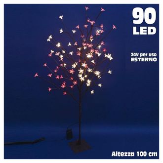 Trade Shop Trade Shop - Luminoso Ciliegio For External 90 Led 100cm Bianco Caldo Y Rosso