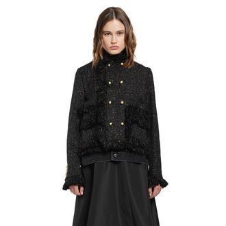 sacai Nep Tweed x Denim jacket