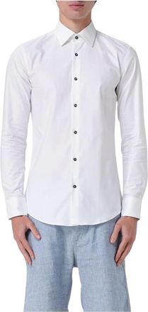 HUGO BOSS Heren, Overhemden, Wit, Maat: 2XL Leer