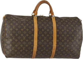 Louis Vuitton Pre-owned Canvas Weekendtas - Dames - Vintage Weekendtas - Bruin - ONE Size - Vintage