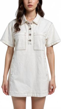 Blank NYC See You Again Denim Dress In White