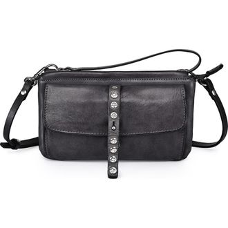 OLD TREND Monarda Genuine Leather Structured Convertible Crossbody in Grey at Nordstrom