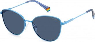 Polaroid Womens PLD-6188-S-MVU PLD 6188 S 55 MVU Sunglasses - Blue - One Size