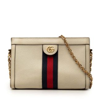 Gucci Pre-owned Gucci Small Calfskin Web Ophidia Chain Crossbody Ladies 70M3I0TS1IO38DX1
