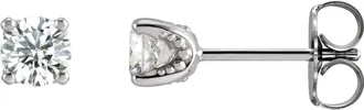 Diamond2Deal 14K Gold 1/3ct Lab-Grown Diamond Stud Earrings Clarity SI, Color G-H
