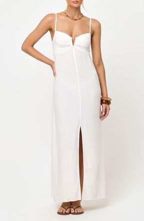 L*Space Chara Maxi Cover-Up Dress in Cream at Nordstrom, Size X-Small