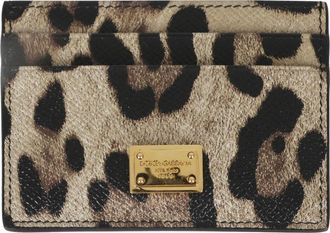 Dolce & Gabbana Accessoires, Dames, Bruin, ONE Size, Portacarte ST Dauphine Stampato