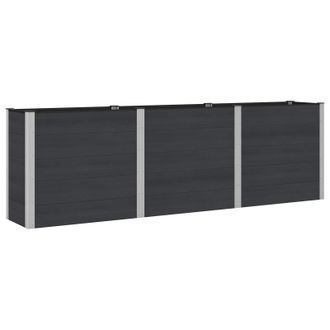 vidaXL Arriate Elevado Negro 300 X 50 X 91 Cm Vidaxl