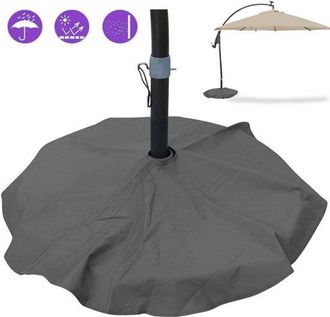 OEM Funda Para Sombrilla, Di&aacute;metro 90 Cm, Oxford, Impermeable, Funda Para Lluvia, Funda Para Base De Sombrilla De Patio, Accesorios De Jard&iacute;n, Gris