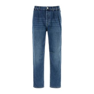 Brunello Cucinelli Denim Trousers - male - Brunello Cucinelli - Straight Fit Jeans - Blue - XL - Jeans