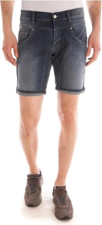 Daniele Alessandrini Denim Shorts - Stijlvol en Trendy - Heren - Denim shorts - Blauw - W38 - Denim - Korte Broeken