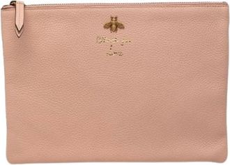 Gucci Pre-owned Clutch Bag - Dames - Vintage Clutch - Roze - ONE Size - Leer - Vintage