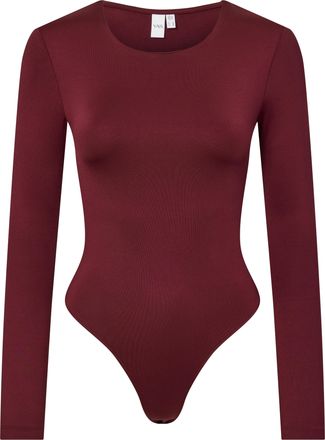 Y.A.S Langarmbody Y.A.S YASRUBY LS BODY S. NOOS, Damen, Gr. XS (34), N-Gr, rot (port royale), Obermaterial: 93% Polyamid, 7% Elasthan, unifarben, figurbeton