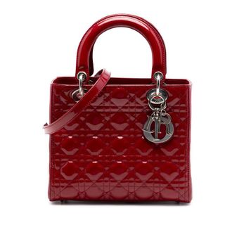 Dior Pre-owned Dior Medium Patent Cannage Lady Dior Ladies W88AK9EBYJ4N1R62