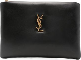 Saint Laurent Calypso Small Pouch In Lambskin Bags