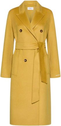Marella Laghi Jas - Dames - Mantel - Geel - S - Wol - Jassen