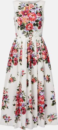 Dolce & Gabbana Floral cotton midi dress