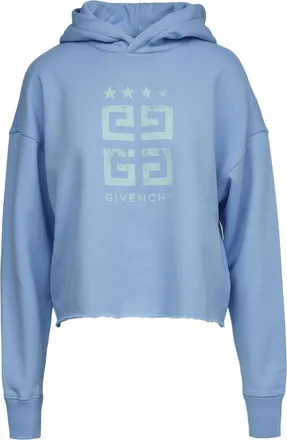 Givenchy Blue Cotton Womens Hoodie